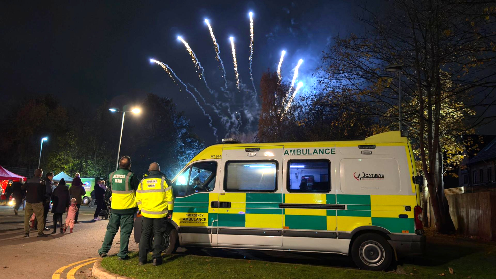 Event medical team providing first aid cover at Manchester outdoor event