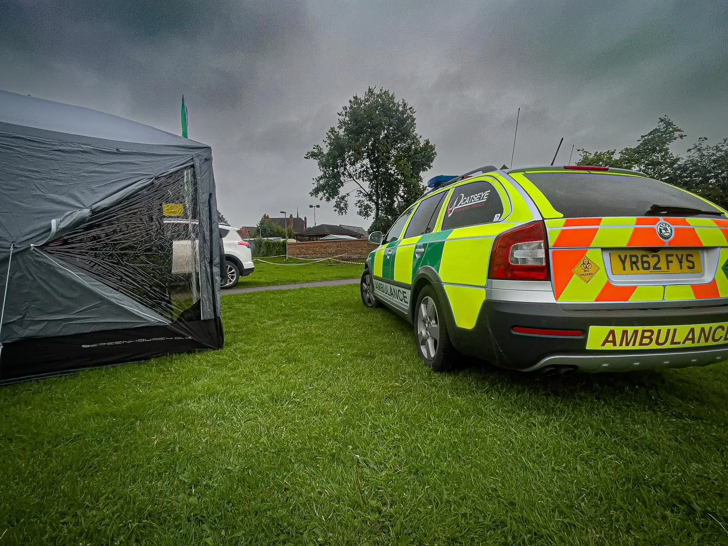 medical centre and ambulance